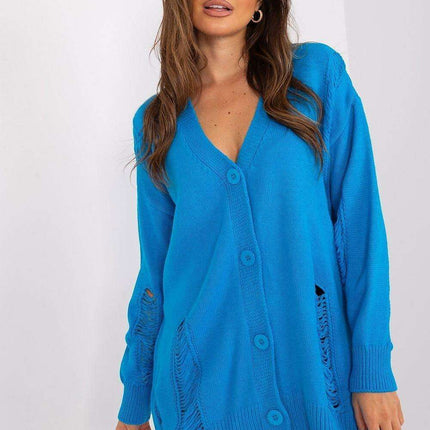 Chic Adjustable Knit Cardigan with Heart-Shaped Neckline - Très Elite