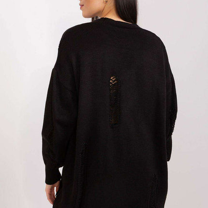 Chic Adjustable Knit Cardigan with Heart-Shaped Neckline - Très Elite