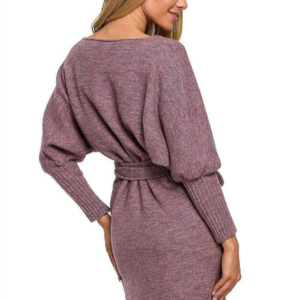 Chic Adjustable Tie Sweater Dress - Très Elite