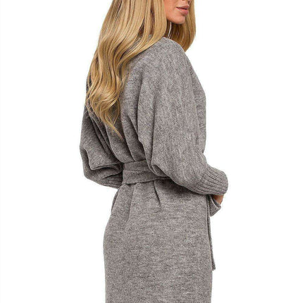 Chic Adjustable Tie Sweater Dress - Très Elite