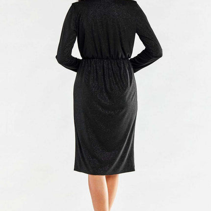 Chic Adjustable Waist Envelope Sleeve Dress - Crafted in Poland - Très Elite