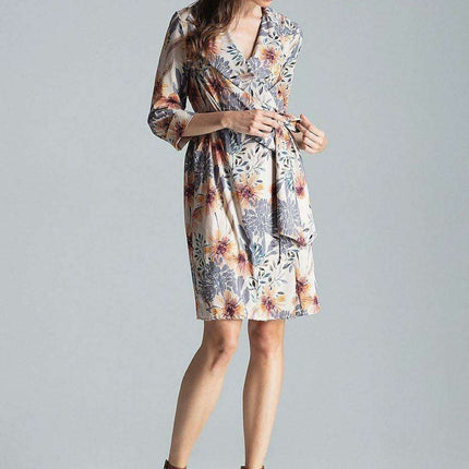 Chic Adjustable Waist-Tie Shirt Dress with Trendy Patterns - Très Elite