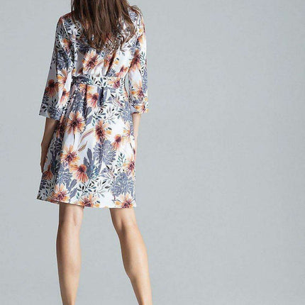 Chic Adjustable Waist-Tie Shirt Dress with Trendy Patterns - Très Elite