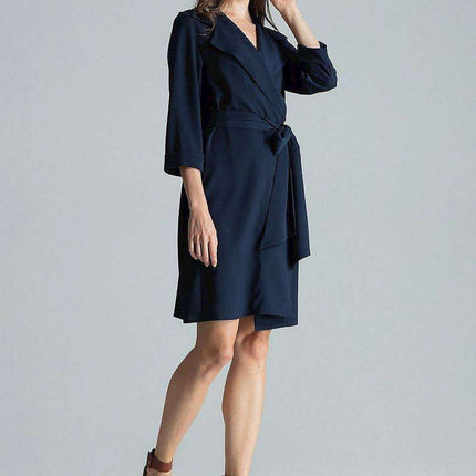 Chic Adjustable Waist-Tie Shirt Dress with Trendy Patterns - Très Elite
