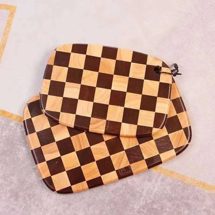 Chic Antibacterial Acacia Wood Culinary and Chess Board from Thailand - Très Elite