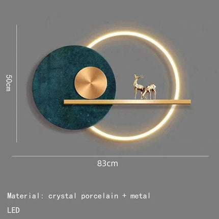 Chic Art Deco LED Wall Sconce: A Stylish Illumination Option for Modern Spaces- Très Elite- Très Elite