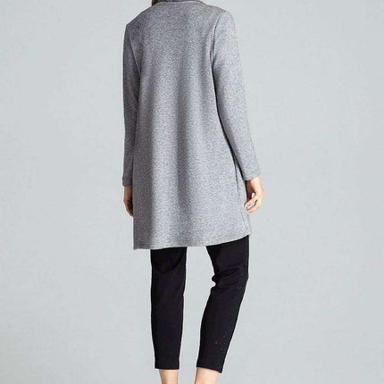 Chic Asymmetrical Black Cardigan with Practical Pockets - Très Elite