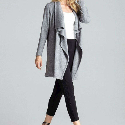 Chic Asymmetrical Black Cardigan with Practical Pockets - Très Elite