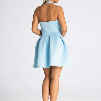 Chic Asymmetrical Button-Front Foam Evening Dress - Très Elite
