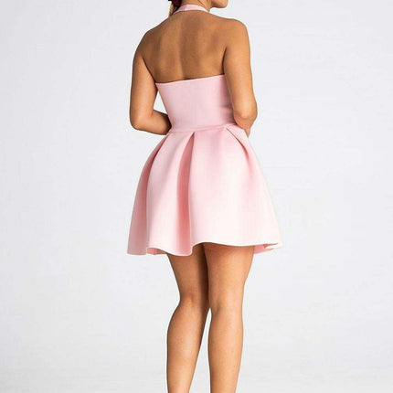 Chic Asymmetrical Button-Front Foam Evening Dress - Très Elite
