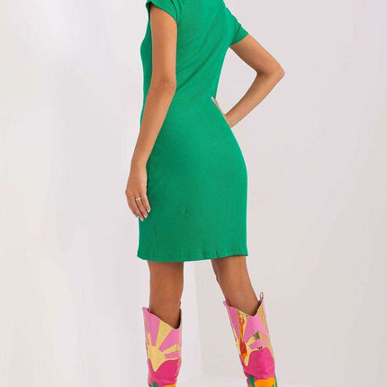 Chic Asymmetrical Cotton Blend Midi Dress - Très Elite