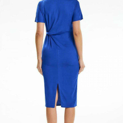 Chic Asymmetrical Heart Neck Midi Dress - Très Elite