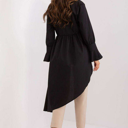 Chic Asymmetrical Hem Frill Sleeve Top - Très Elite