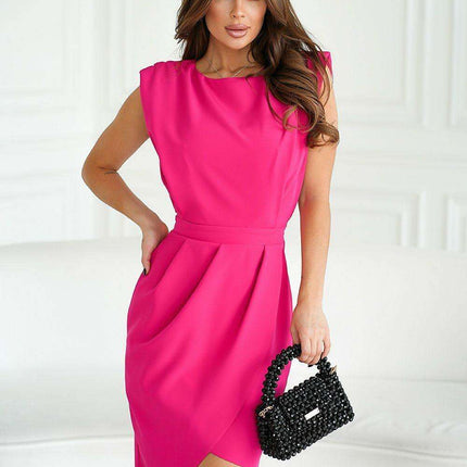 Chic Asymmetrical Hem Trapezoid Evening Gown - Très Elite