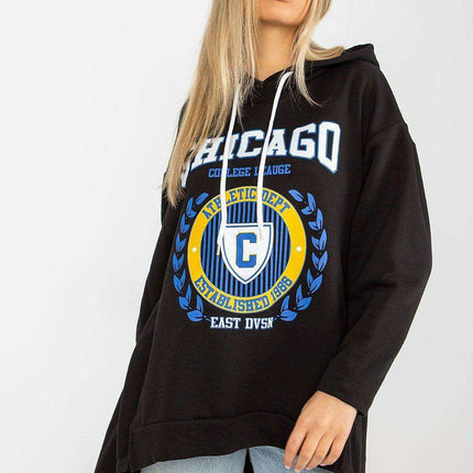 Chic Asymmetrical Hooded Sweatshirt
