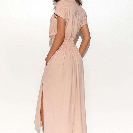 Chic Asymmetrical Knit Daydress with Elegant Draping - Très Elite