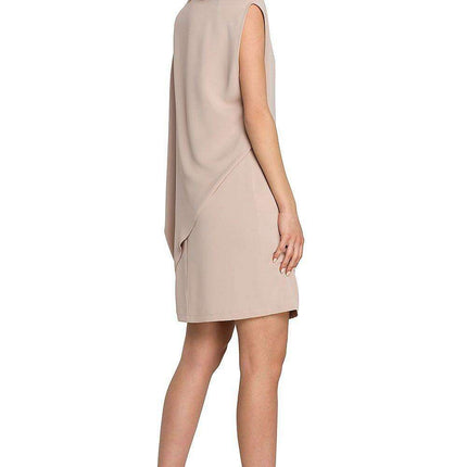 Chic Asymmetrical Layered Day Dress - Très Elite