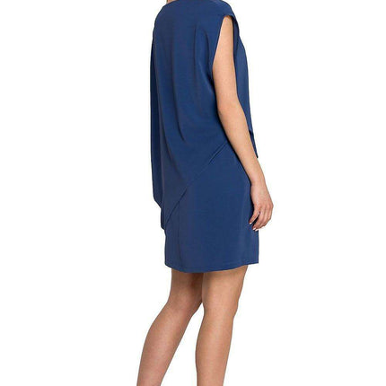 Chic Asymmetrical Layered Day Dress - Très Elite