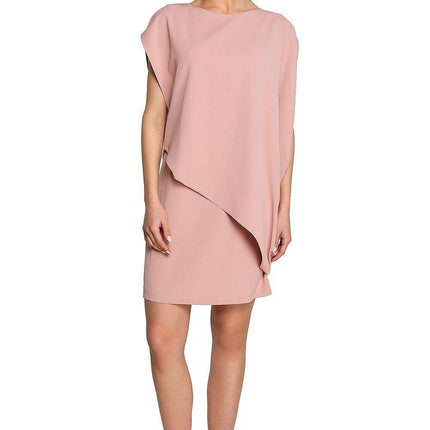 Chic Asymmetrical Layered Day Dress - Très Elite