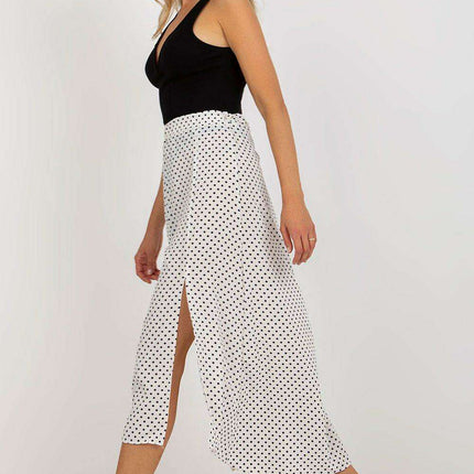 Chic Asymmetrical Polka Dot Maxi Skirt for Elegant Wardrobe - Très Elite