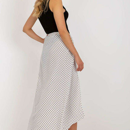 Chic Asymmetrical Polka Dot Maxi Skirt for Elegant Wardrobe - Très Elite