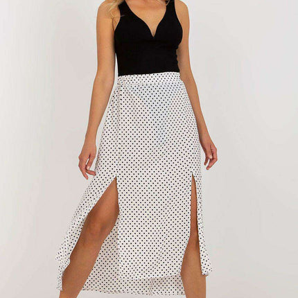 Chic Asymmetrical Polka Dot Maxi Skirt for Elegant Wardrobe - Très Elite