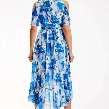 Chic Asymmetrical Ruffle Chiffon Dress - Très Elite