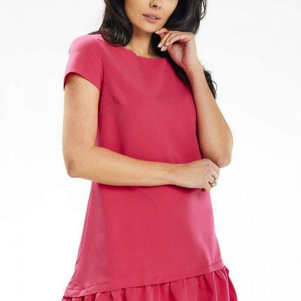 Chic Asymmetrical Ruffle Mini Dress