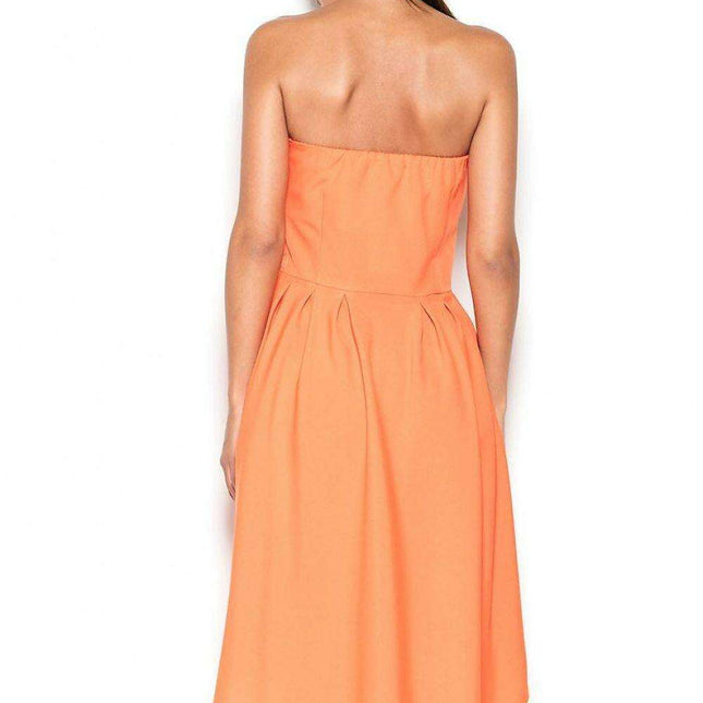 Chic Asymmetrical Strapless Day Dress by Lenitif