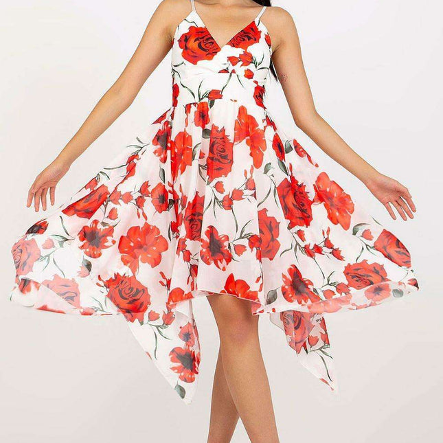 Chic Asymmetrical Summer Dress With Adjustable Straps