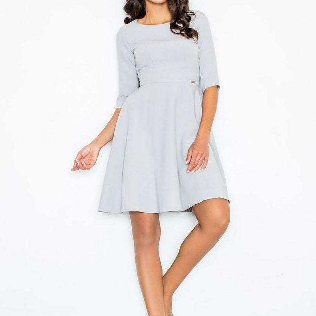 Chic Autumn Pleated Skirt Dress - Figl 44190 Collection