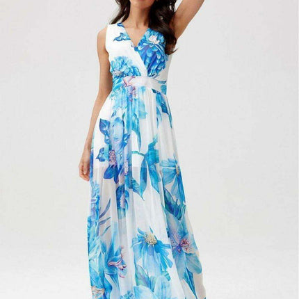 Chic Back-Cut Chiffon Maxi Dress for Special Occasions - Très Elite