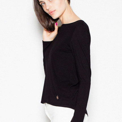 Chic Backless Blouse with Suede Bow Accent - Très Elite