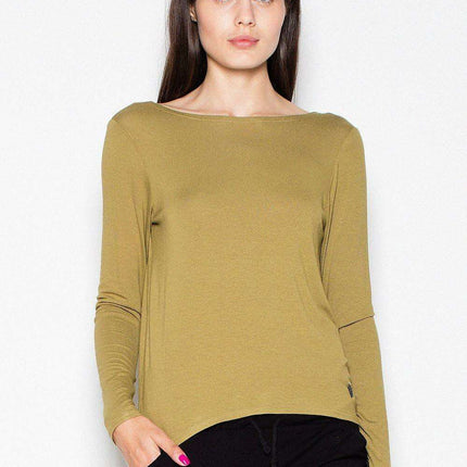 Chic Backless Blouse with Suede Bow Accent - Très Elite