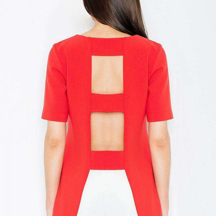 Chic Backless Knit Blouse - Ideal for Elegant Events - Très Elite