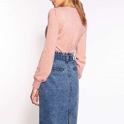 Chic Balloon Sleeve Knit Sweater - Très Elite