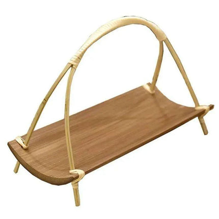 Chic Bamboo Serving Tray for Snacks and Desserts - Perfect for Home and Events..