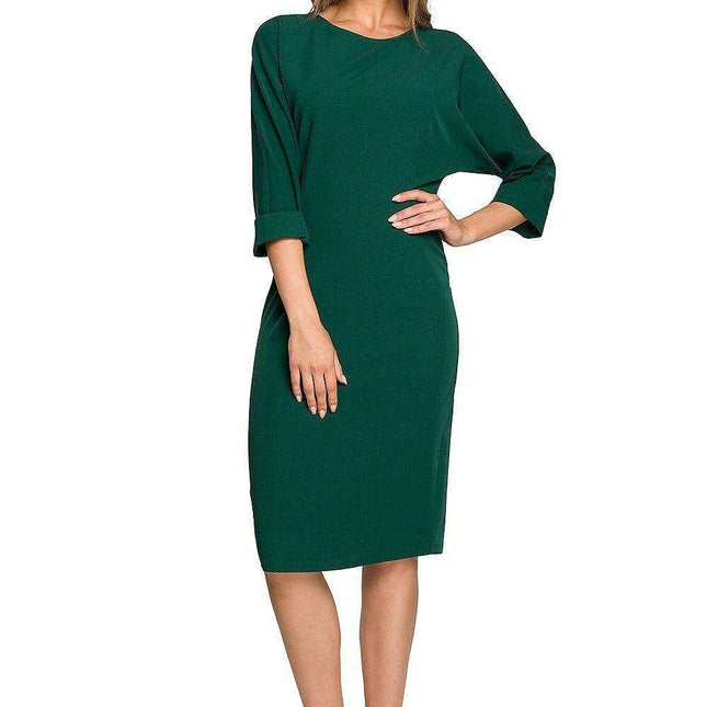 Chic Batwing Sleeve Day Dress