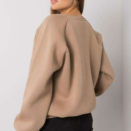 Chic Beige Hooded Sweatshirt for Ultimate Comfort and Style - Très Elite