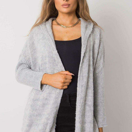 Chic Beige Oversized Knit Cardigan - Très Elite