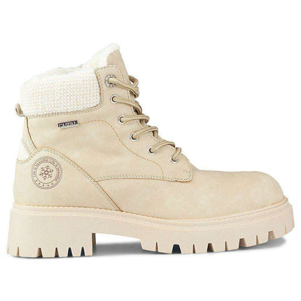 Chic Beige Winter Trapper Boots for Ultimate Warmth - Très Elite