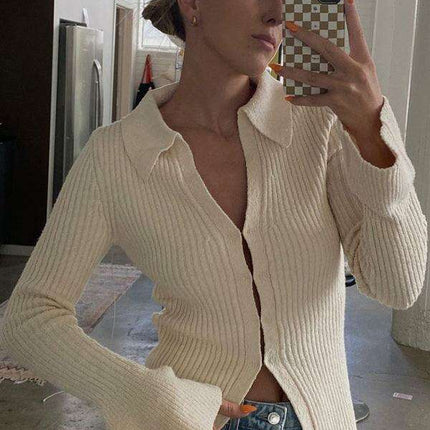Chic Bell Sleeve Knit Cardigan: Your Essential Fashion Layer - Très Elite