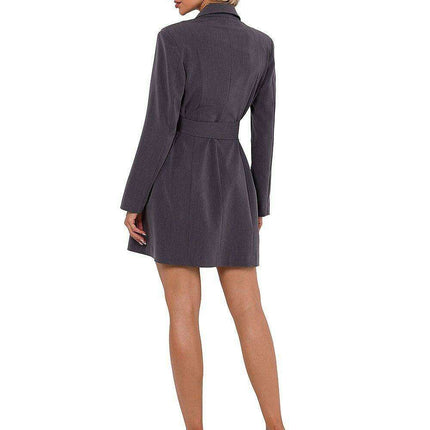 Chic Belted Jacket Dress Ensemble - Très Elite