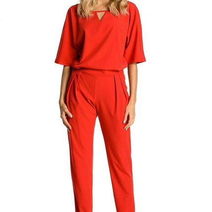 Chic Belted Jumpsuit - A Versatile Essential for Every Occasion - Très Elite