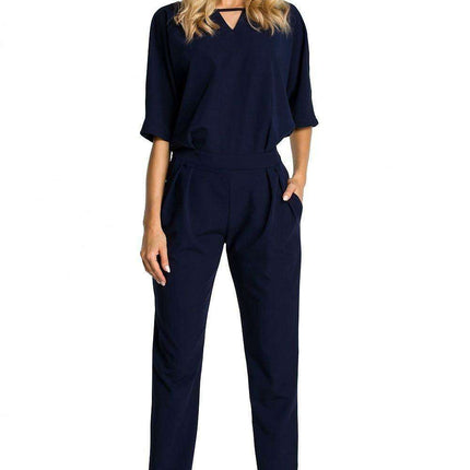Chic Belted Jumpsuit - A Versatile Essential for Every Occasion - Très Elite