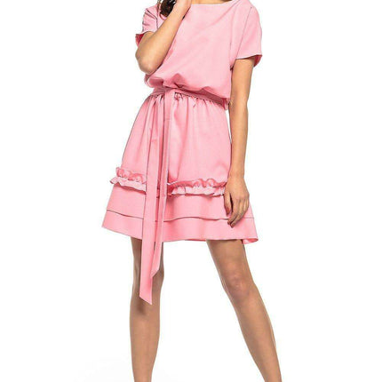 Chic Belted Kimono Midi Dress for Effortless Elegance - Très Elite