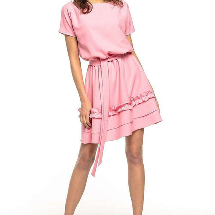 Chic Belted Kimono Midi Dress for Effortless Elegance - Très Elite