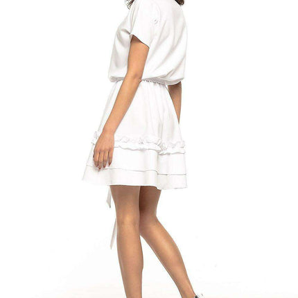 Chic Belted Kimono Midi Dress for Effortless Elegance - Très Elite