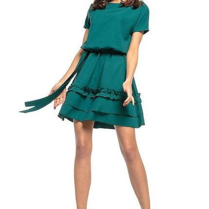 Chic Belted Kimono Midi Dress for Effortless Elegance - Très Elite