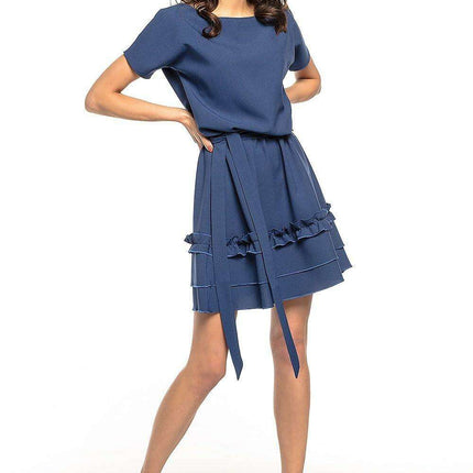 Chic Belted Kimono Midi Dress for Effortless Elegance - Très Elite
